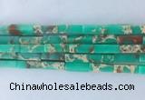 CUBS04 15 inches 4*13mm cuboid synthetic sea sediment jasper beads