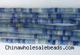 RBBS05 15 inches 2*4mm heishi blue aventurine gemstone beads