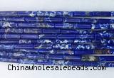 TBBS06 15 inches 4*13mm tube synthetic sea sediment jasper beads
