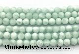 CAS302 15.5 inches 8mm round snowflake angelite gemstone beads