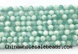 CAS310 15.5 inches 6mm round snowflake angelite gemstone beads