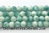 CAS314 15.5 inches 14mm round snowflake angelite gemstone beads