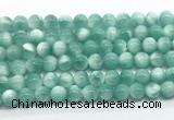 CAS331 15.5 inches 8mm round peacock angelite gemstone beads