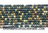 CAZ15 15.5 inches 4mm round azurite gemstone beads