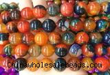 AGBS143 15 inches 14mm round agate gemstone beads wholesale