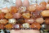 AGBS239 15 inches 13*18mm - 15*20mm faceted nuggets red botswana agate beads