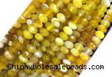 AGBS25 15 inches 5*8mm faceted rondelle banded agate beads wholesale