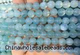 AGBS356 15 inches 8mm round blue dragon veins agate beads wholesale
