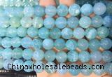 AGBS357 15 inches 10mm round blue dragon veins agate beads wholesale