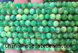 AGBS373 15 inches 6mm round green dragon veins agate beads wholesale