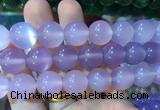 AGBS402 15 inches 14mm round purple agate beads wholesale