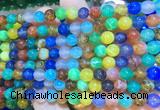 AGBS404 15 inches 6mm round colorful agate beads wholesale
