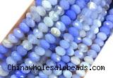 AGBS41 15 inches 5*8mm faceted rondelle banded agate beads wholesale