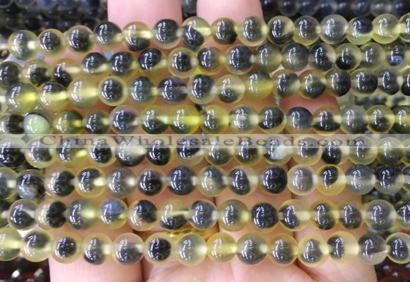 AGBS419 15 inches 6mm faceted round sugar heart agate beads wholesale