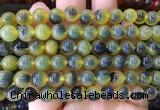 AGBS424 15 inches 8mm faceted round sugar heart agate beads wholesale