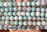 AGBS437 15 inches 10mm round Matte agate beads wholesale