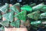 AGBS447 15 inches 32*35mm - 38*40mm triangle crazy lace agate beads wholesale