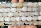 AGBS452 15 inches 12*14mm drum agate gemstone beads wholesale