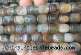 AGBS453 15 inches 12*14mm drum agate gemstone beads wholesale