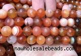 AGBS64 15 inches 12mm round orange botswana agate beads