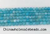 AGBS80 15 inches 6mm round blue fire agate beads wholesale