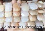AJBS03 15 inches 15*20mm - 18*25mm faceted freeform pink aventurine beads