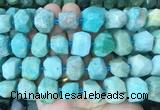 AMBS15 15 inches 12*16mm - 13*18mm faceted nuggets amazonite beads