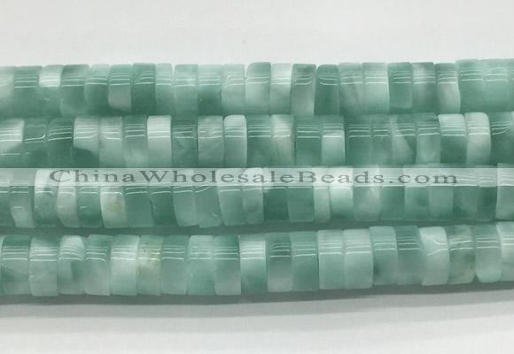 ASBS07 15 inches 3*8mm heishi peacock angelite gemstone beads