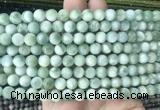 ASBS10 15 inches 8mm round green angelite gemstone beads wholesale