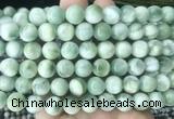 ASBS12 15 inches 12mm round green angelite gemstone beads wholesale