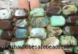 AUBS03 15 inches 13*18mm - 15*20mm faceted nuggets Australia chrysoprase beads