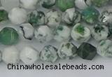 CAA1020 15.5 inches 6mm faceted nuggets tree agate beads