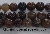 CAA1036 15.5 inches 6mm round dragon veins agate beads wholesale