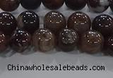 CAA1037 15.5 inches 8mm round dragon veins agate beads wholesale