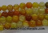 CAA1040 15.5 inches 4mm round dragon veins agate beads wholesale