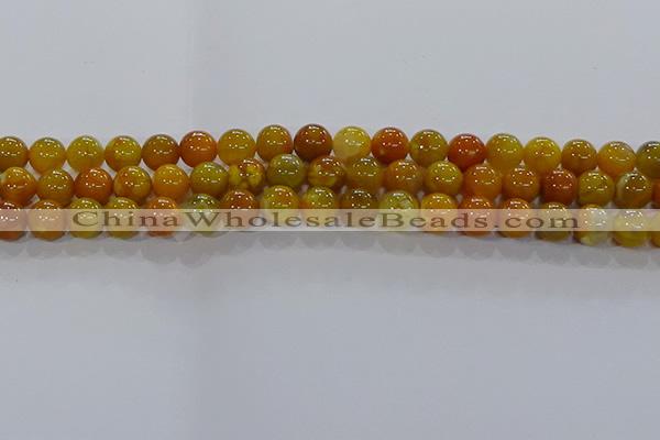 CAA1043 15.5 inches 10mm round dragon veins agate beads wholesale