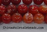 CAA1048 15.5 inches 10mm round dragon veins agate beads wholesale