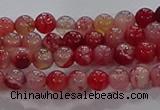 CAA1050 15.5 inches 4mm round dragon veins agate beads wholesale
