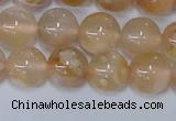 CAA1073 15.5 inches 10mm round sakura agate gemstone beads