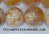 CAA1076 15.5 inches 16mm round sakura agate gemstone beads