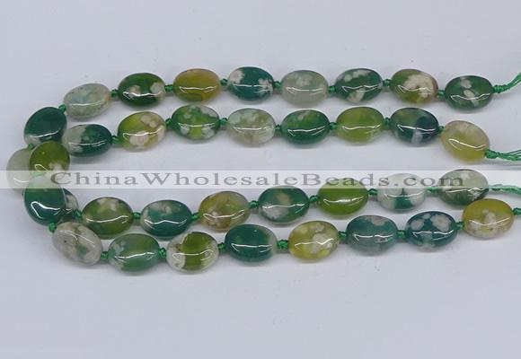 CAA1181 15.5 inches 15*20mm oval sakura agate gemstone beads