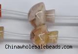 CAA1194 15.5 inches 20*21mm mushroom sakura agate gemstone beads