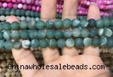 CAA1409 15.5 inches 8mm round matte druzy agate beads