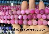 CAA1422 15.5 inches 10mm round matte druzy agate beads