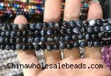 CAA1543 15.5 inches 6mm round banded agate beads wholesale