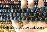 CAA1545 15.5 inches 10mm round banded agate beads wholesale