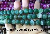 CAA1594 15.5 inches 12mm round banded agate beads wholesale