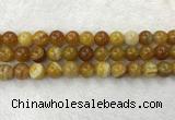 CAA1855 15.5 inches 14mm round banded agate gemstone beads