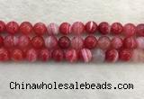 CAA1895 15.5 inches 14mm round banded agate gemstone beads