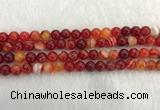 CAA1912 15.5 inches 8mm round banded agate gemstone beads